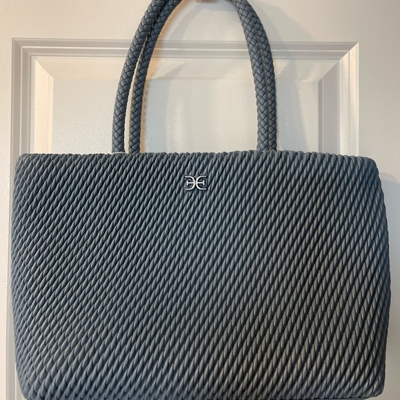 Sam Edelman Handbags - Sam Edelman Julia Quilted Tote in Denim Blue